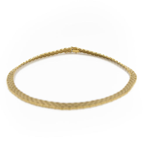 Collier Collier en or jaune 18 carats, maille souple 58 Facettes 2041090CN