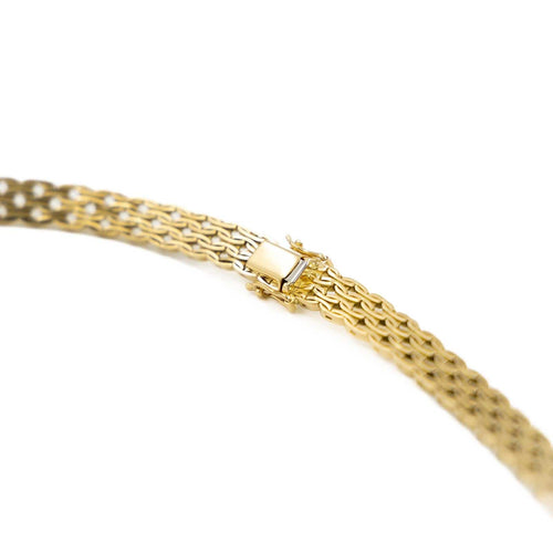 Collier Collier en or jaune 18 carats, maille souple 58 Facettes 2041090CN