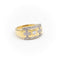 Bague 53 Bague en or jaune et or blanc 18 carats avec diamants 58 Facettes 2052067CN