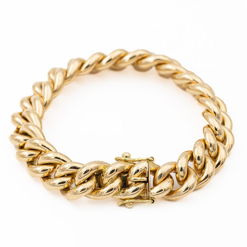 Bracelet Bracelet maille gourmette en or jaune 18 carats 58 Facettes 2052068CN