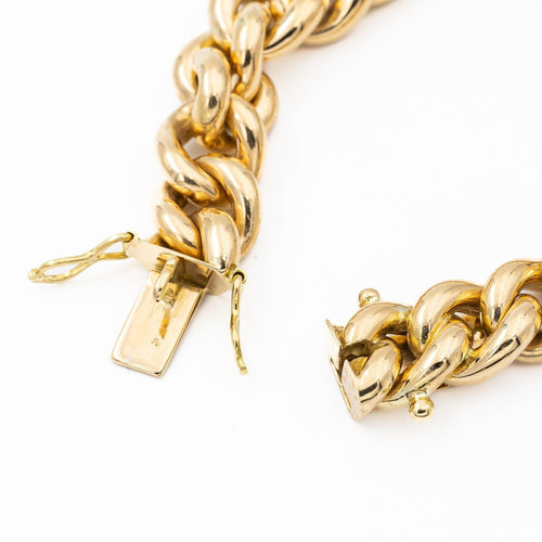 Bracelet Bracelet maille gourmette en or jaune 18 carats 58 Facettes 2052068CN