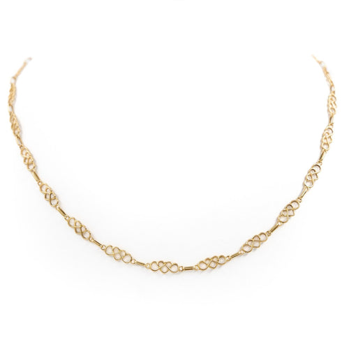 Collier Collier maille cœur en or jaune 18 carats 58 Facettes 2052075CN