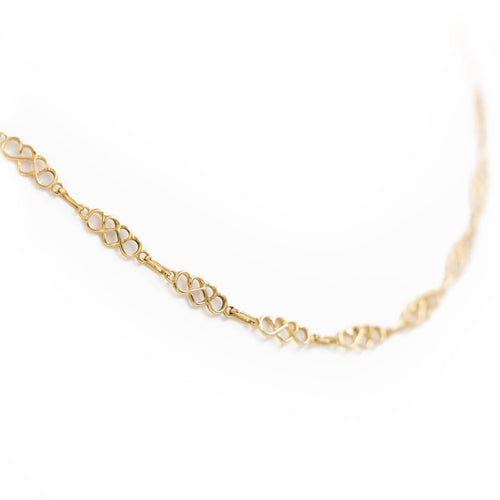 Collier Collier maille cœur en or jaune 18 carats 58 Facettes 2052075CN