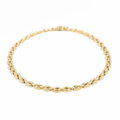 Collier Collier maille grain de riz en or jaune 18 carats 58 Facettes 2053029CN