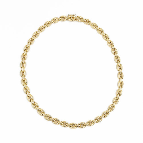 Collier Collier maille grain de riz en or jaune 18 carats 58 Facettes 2053029CN