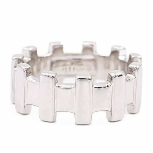 Bague 51 Zolotas Bague Alliance  Or blanc 58 Facettes 2057824CN