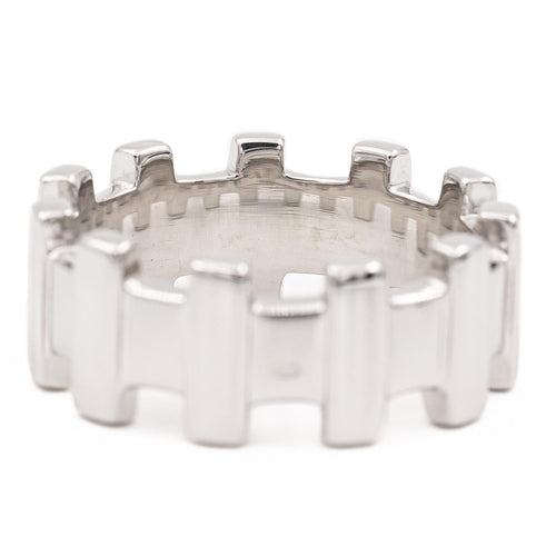 Bague 51 Zolotas Bague Alliance  Or blanc 58 Facettes 2057824CN