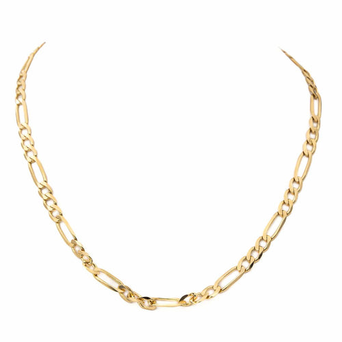 Collier Collier maille Figaro en or jaune 18 carats 58 Facettes 2057875CN