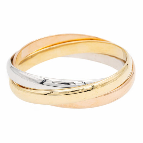 Bracelet Bracelet Trilogie Or blanc, Or jaune, Or rose 58 Facettes 2058147CN