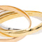 Bracelet Bracelet trilogie en or blanc, or jaune et or rose 18 carats 58 Facettes 2058147CN