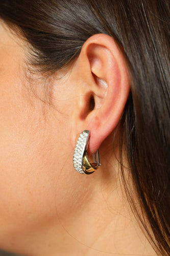 Boucles d'oreilles Boucles d’oreilles clips - 3 ors 18 carats et diamants 58 Facettes 2075235CN