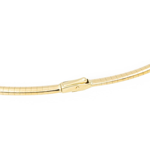 Collier Collier maille oméga torsadée en or jaune 18 carats et diamants 58 Facettes 2075259CN