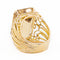 Bague 60 Bague citrine en or jaune 18 carats 58 Facettes 2090640CN