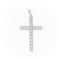 Pendentif Pendentif croix en platine 900 serti de diamants 58 Facettes 2090641CN