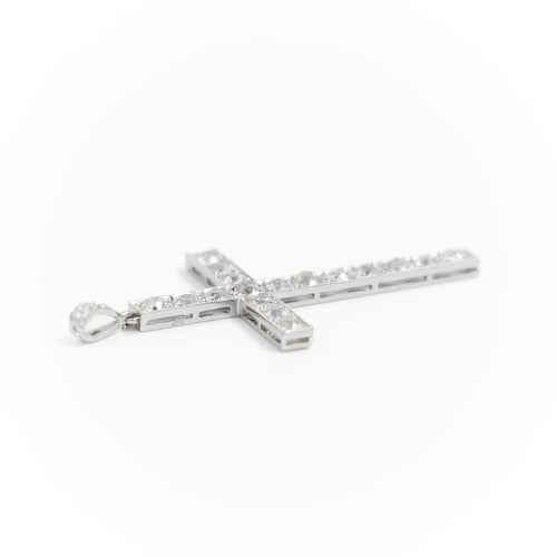 Pendentif Pendentif Croix Platine Diamant 58 Facettes 2090641CN