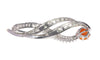 Pendentif Pendentif vintage flamme en platine avec opale de feu et diamants 58 Facettes 21028-0244