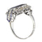 Bague 59 Bague Art déco transition - Saphir et diamants en platine 58 Facettes 21061-0267