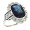 Bague 59 Bague Art déco transition - Saphir et diamants en platine 58 Facettes 21061-0267