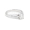 Bague 46 Bague solitaire en or blanc 18 carats avec diamant 0,51 ct 58 Facettes 2107265CN