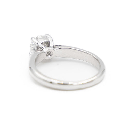 Bague 46 Bague solitaire en or blanc 18 carats avec diamant 0,51 ct 58 Facettes 2107265CN