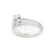 Bague 46 Bague solitaire en or blanc 18 carats avec diamant 0,51 ct 58 Facettes 2107265CN