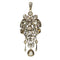 Pendentif Broche-pendentif georgienne en or jaune 18K, émail et 61 diamants 58 Facettes 21077-0159