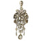Pendentif Broche-pendentif georgienne en or jaune 18K, émail et 61 diamants 58 Facettes 21077-0159