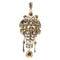 Pendentif Broche-pendentif georgienne en or jaune 18K, émail et 61 diamants 58 Facettes 21077-0159