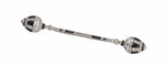 Broche Broche barrette Art déco en or blanc 18K, diamants et onyx 58 Facettes 21096-0063