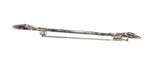 Broche Broche barrette Art déco en or blanc 18K, diamants et onyx 58 Facettes 21096-0063