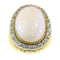 Bague 50 Bague victorienne - Opale 25 ct et diamants en or jaune 18K 58 Facettes 21098-0255