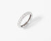 Bague 52 Alliance américaine en platine sertie de diamants 0,80 ct 58 Facettes
