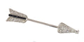 Broche Broche flèche Art déco vintage en or blanc 18K, diamants et onyx 58 Facettes 21104-0309