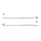 Boucles d'oreilles Boucles d’oreilles ligne de diamants en or blanc 18 carats 58 Facettes 2110873CN