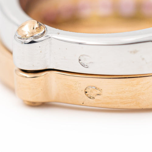Bague 53 O.J. Perrin - Bague en or rose et or blanc sertie de saphirs roses 58 Facettes 2112647CN
