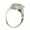 Bague 51 Bague ancienne bateau de fiançailles en or rose 18k, diamants 58 Facettes 21146-0157