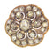 Broche Broche victorienne en or rose 18k, argent et diamants 58 Facettes 21272-0489