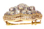 Broche Broche victorienne en or rose 18k, argent et diamants 58 Facettes 21272-0489