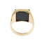 Bague Bague homme en or jaune 18 carats avec onyx rectangulaire 58 Facettes 21287