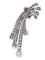 Broche Broche années 1950 en platine et diamants (6,40 ct) 58 Facettes 21348-0038