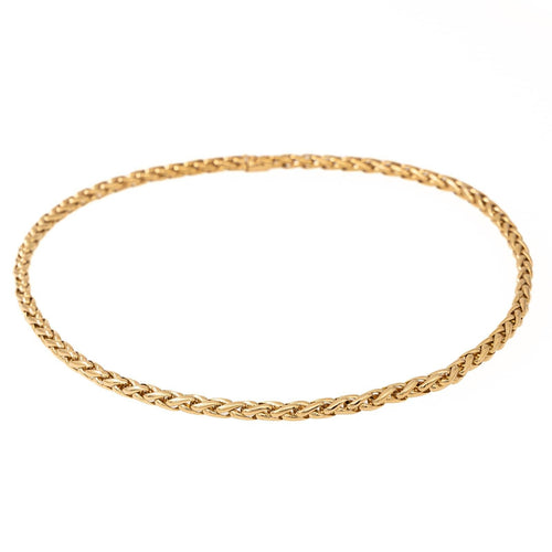 Collier Collier maille palmier en or jaune 18 carats 58 Facettes 2139585CN