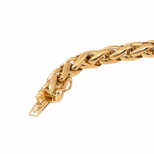 Collier Collier maille palmier en or jaune 18 carats 58 Facettes 2139585CN