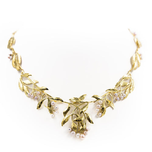 Collier Collier Art nouveau en or jaune 18 carats et perles 58 Facettes 2140030CN