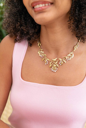 Collier Collier Art nouveau en or jaune 18 carats et perles 58 Facettes 2140030CN