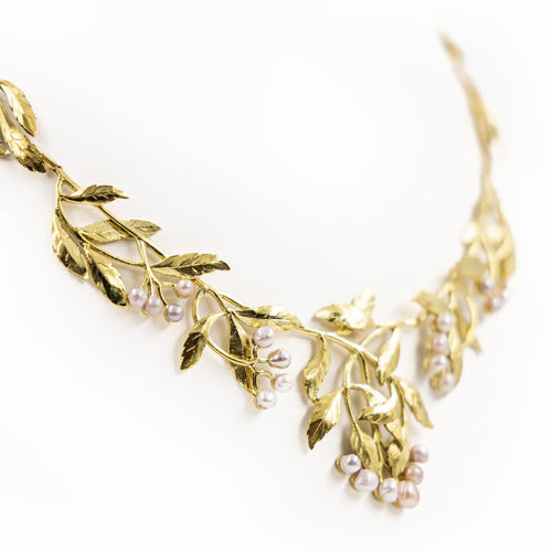 Collier Collier Art nouveau en or jaune 18 carats et perles 58 Facettes 2140030CN