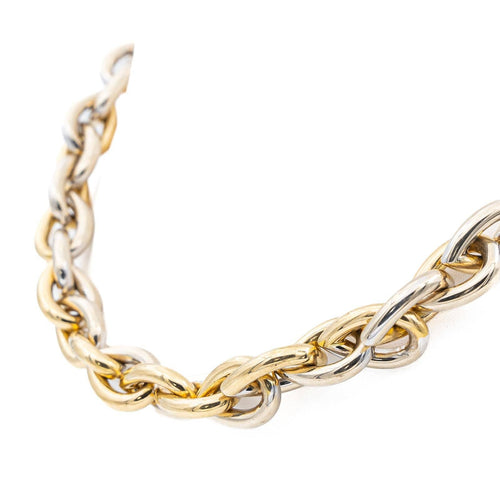 Collier Collier en or jaune et or blanc 18 carats 58 Facettes 2140265CN