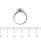 Bague 56 Bague en or blanc 18 ct avec aquamarine et diamants 58 Facettes 21456