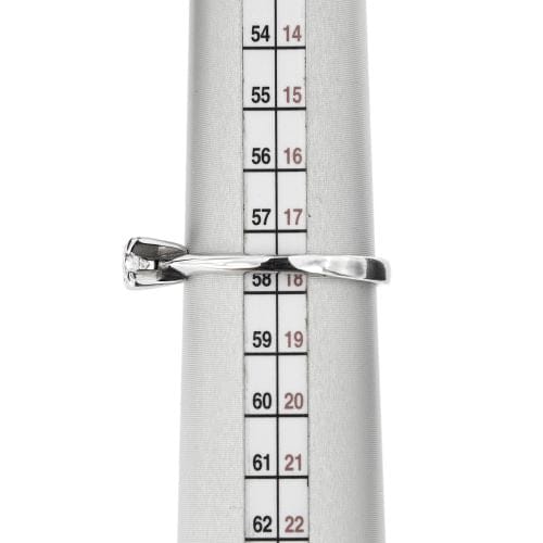 Bague 58 Bague solitaire - Diamant 0,25 ct en or blanc 18 kt 58 Facettes 21483
