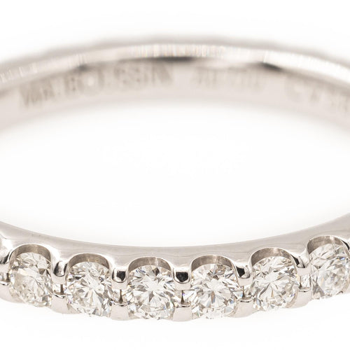 Bague 51 Mauboussin Passion & Fashion - Alliance américaine en or blanc et diamants 58 Facettes 2172932CN