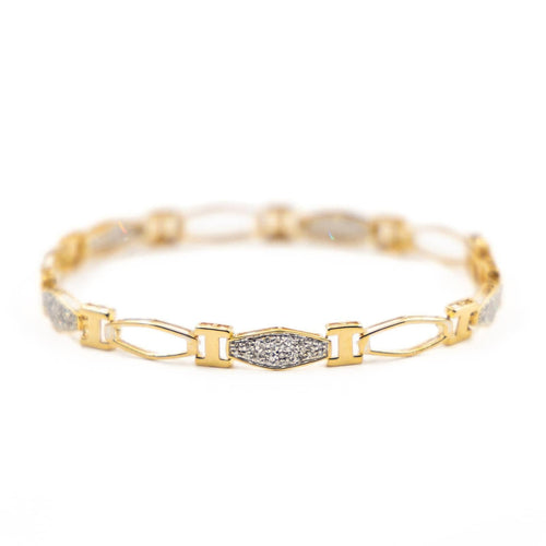 Bracelet Bracelet Or jaune, Or blanc Diamant 58 Facettes 2173029CN